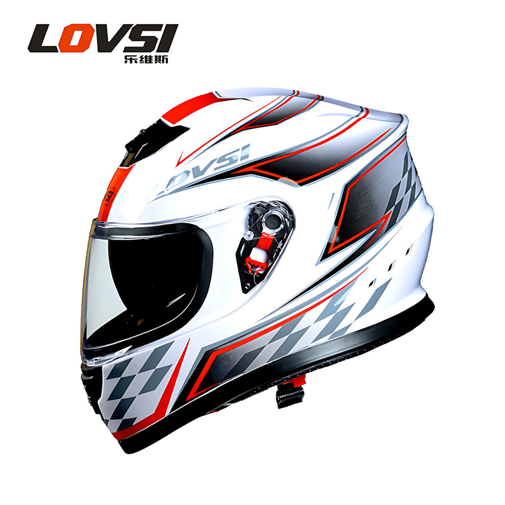 Foreign Trade Special for Motorcycle Helmet Men's Anti-fog Warm Winter Motorcycle Electric Vehicle Locomotive Women's Full Covered Full Helmet