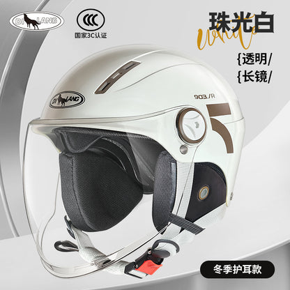 New national standard 3C certification electric car helmet motorcycle men and women summer sunscreen four seasons universal safety helmet