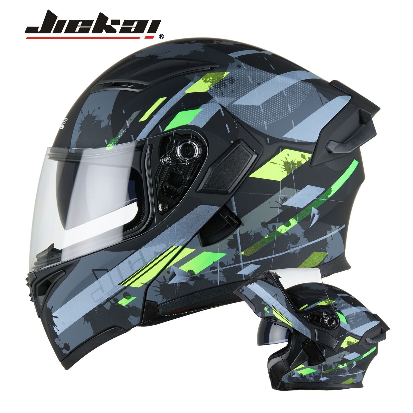 Motorcycle Helmet Male Revealing Helmet Motorcycle Imitation Race Four Seasons Universal Riding Bluetooth Tail Edition 3C Certification