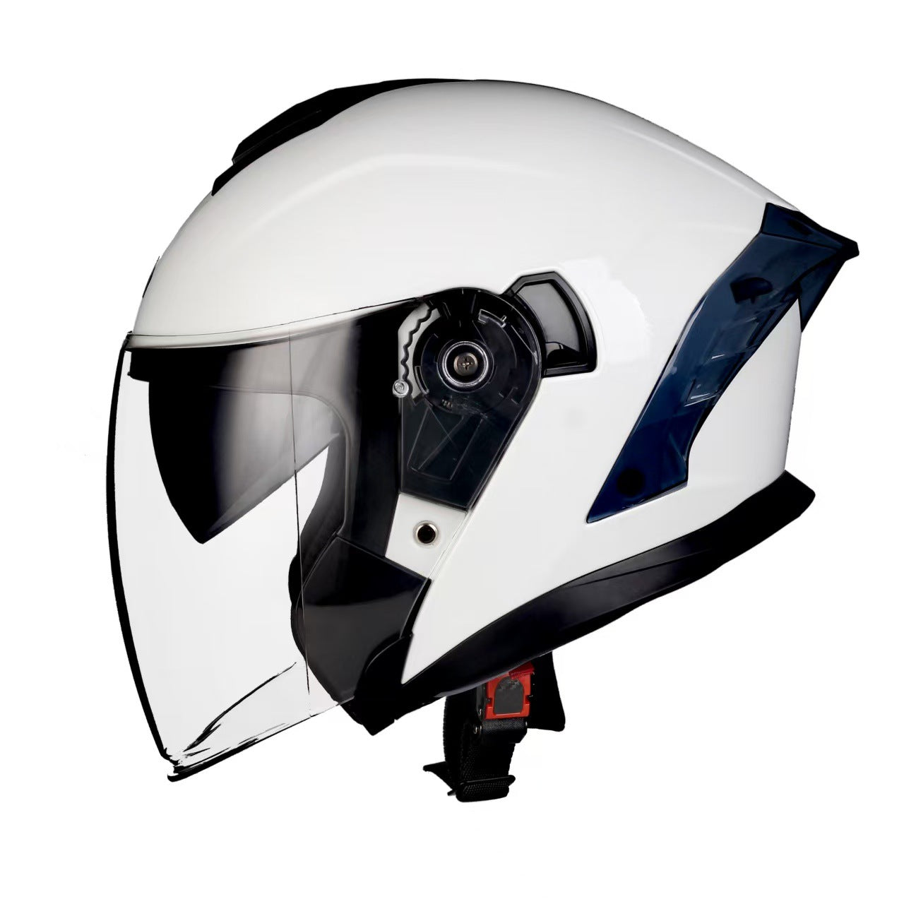 Jiarui Double-Lens Large Tail Half Helmet for Men and Women Motorcycle Dot Certified Electric Motorcycle Four-Season Universal Sun Protection Helmet