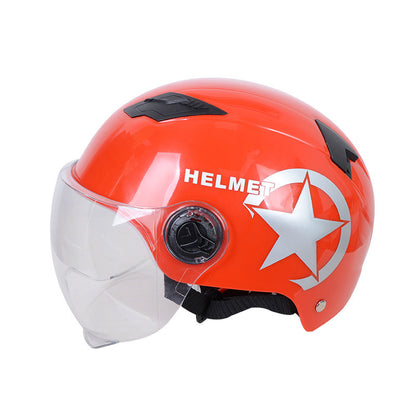 Harley Helmets Printing Advertising Helmets Four Seasons Sunscreen Helmets Thickened Men's and Women's Half Helmets Motorcycle Electric Vehicle Helmets