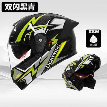 Foreign Trade Motorcycle Helmet Men's Face Helmet Four Seasons Universal Electric Vehicle Women's Motorcycle Half Helmet Winter Warm Safety Helmet