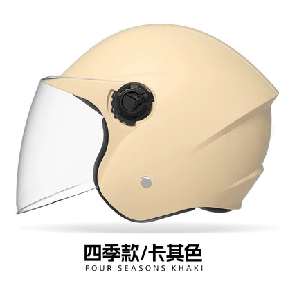helmet 3c certification electric car men and women four seasons universal battery motorcycle safety helmet winter warm half helmet