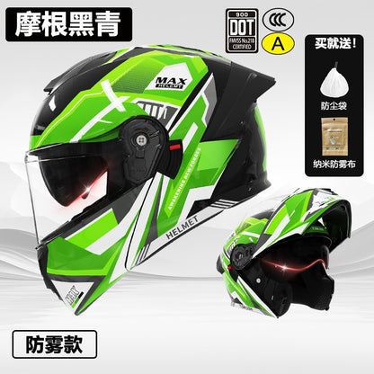 3C/Dot Certified Motorcycle Helmet Men's Four Seasons General Motorcycle Revealing Helmet Women's Electric Vehicle Winter Safety Helmet