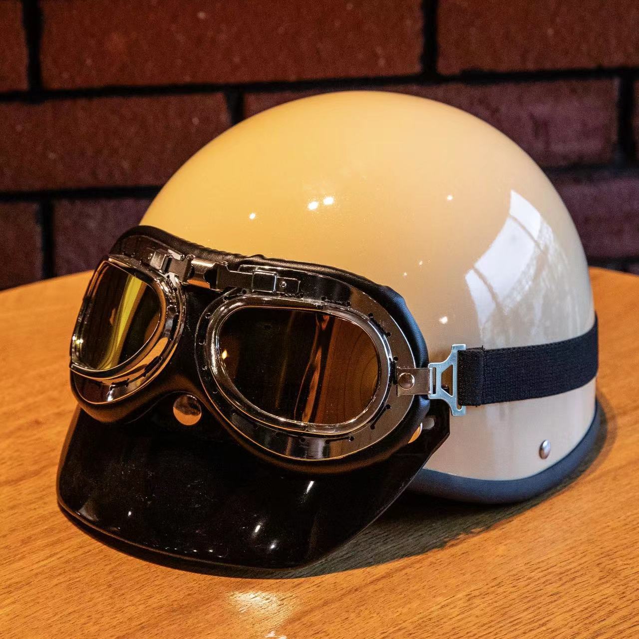 Factory Outlet GB 3C Harley Retro Half Helmet Lightweight Summer Electric Vehicle Helmet Safety Helmet Unisex