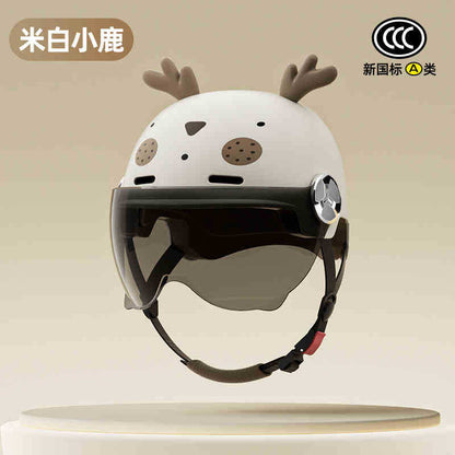 2025 new helmet electric car female cute new national standard 3C certification motorcycle hat summer