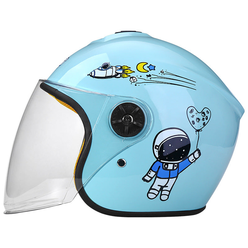 Motorcycle Helmet Electric Car Helmet Riding Safety Helmet Unisex Children's Half Helmet 505