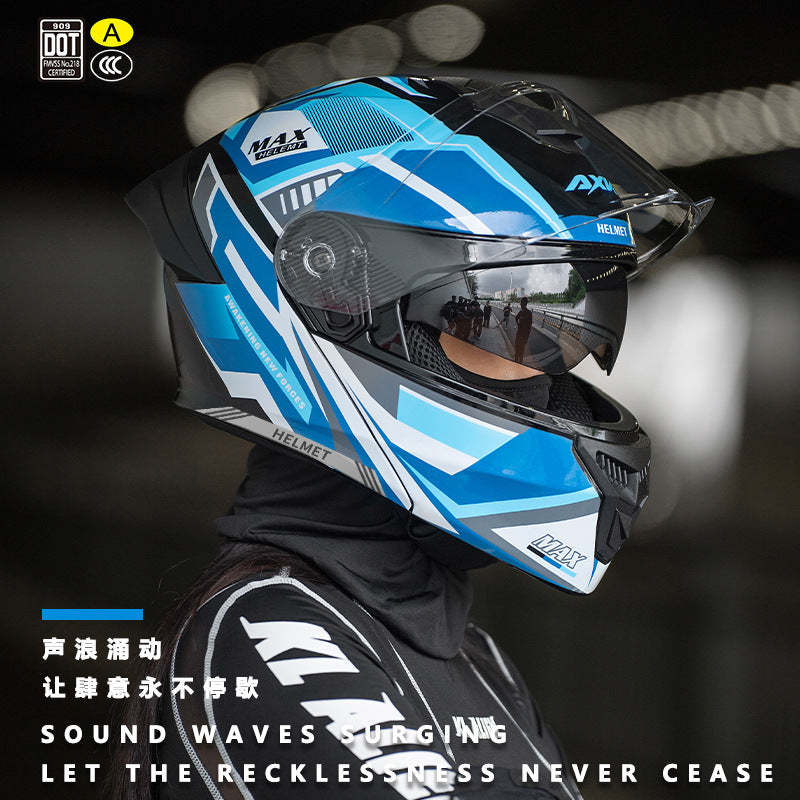 3C/Dot Certified Motorcycle Helmet Men's Four Seasons General Motorcycle Revealing Helmet Women's Electric Vehicle Winter Safety Helmet