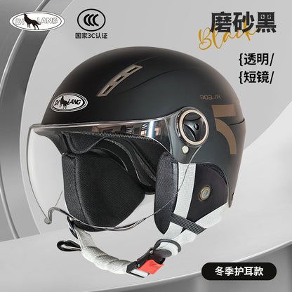 New national standard 3C certification electric car helmet motorcycle men and women summer sunscreen four seasons universal safety helmet