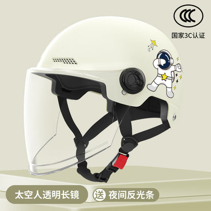 New National Standard Electric Battery Car Helmet for Men and Women Summer Sun Protection Motorcycle Half Helmet Four-Season Universal Safety Helmet New