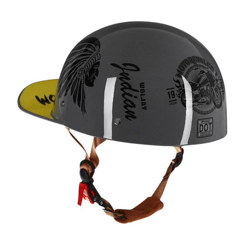 Jiarui Cross-Border Retro Electric Scooter Motorcycle Helmet for Men and Women, Small Helmet for Electric Vehicles, Baseball Cap, Safety Helmet