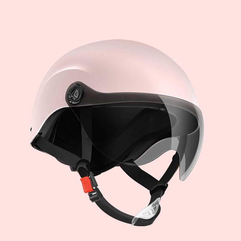 3C certification electric car helmet unisex windproof half helmet summer sun protection portable battery car safety helmet
