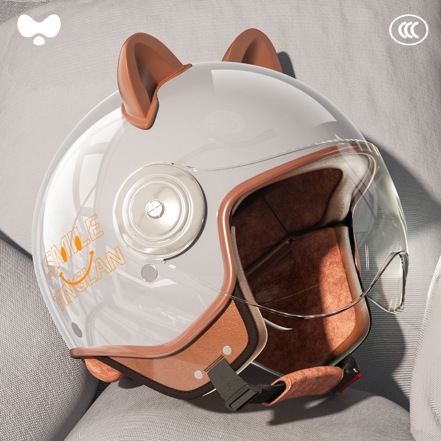 Cute Winter Warm Motorcycle Helmet for Children, Parent-Child Electric Bike Helmet for Girls, 3C Certified, Boys' Safety Helmet