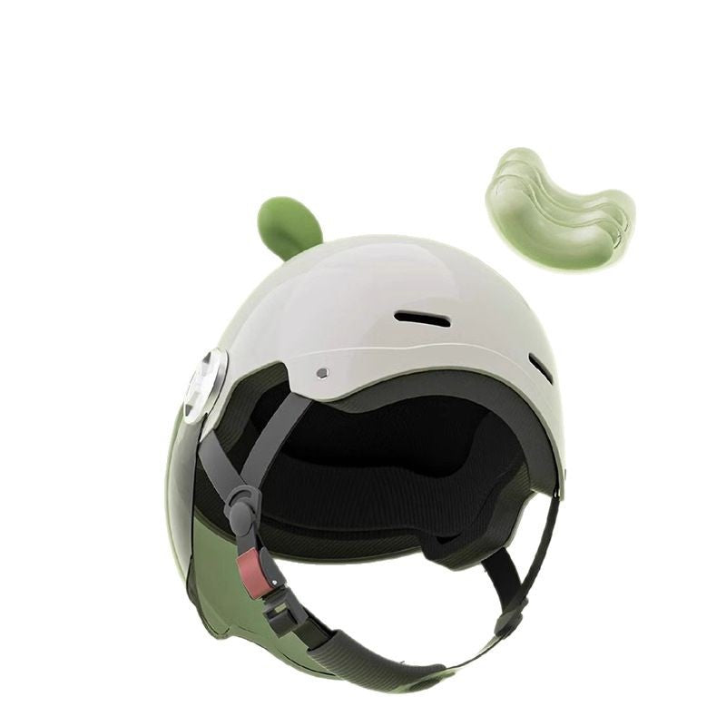 2025 new helmet electric car female cute new national standard 3C certification motorcycle hat summer