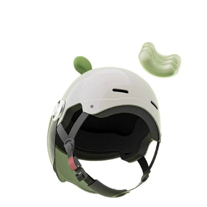 2025 new helmet electric car female cute new national standard 3C certification motorcycle hat summer