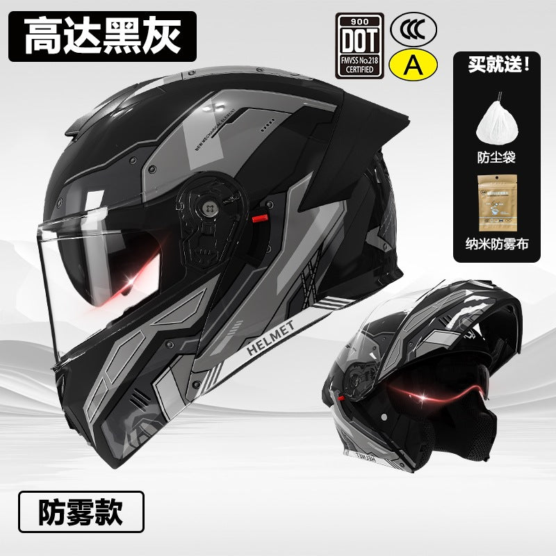 3C/Dot Certified Motorcycle Helmet Men's Four Seasons General Motorcycle Revealing Helmet Women's Electric Vehicle Winter Safety Helmet