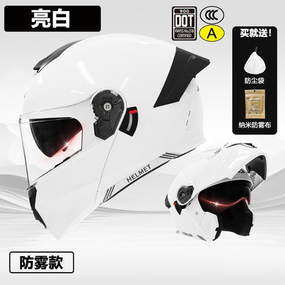 3C/Dot Certified Motorcycle Helmet Men's Four Seasons General Motorcycle Revealing Helmet Women's Electric Vehicle Winter Safety Helmet
