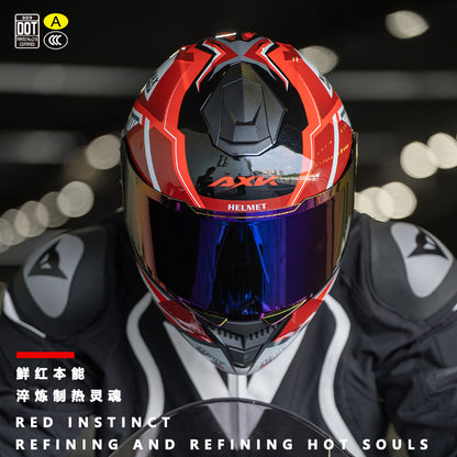 3C/Dot Certified Motorcycle Helmet Men's Four Seasons General Motorcycle Revealing Helmet Women's Electric Vehicle Winter Safety Helmet