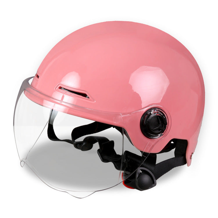 Factory direct electric car helmet men and women summer riding half helmet Four Seasons universal battery car environmental protection travel helmet