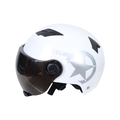 Harley Helmets Printing Advertising Helmets Four Seasons Sunscreen Helmets Thickened Men's and Women's Half Helmets Motorcycle Electric Vehicle Helmets