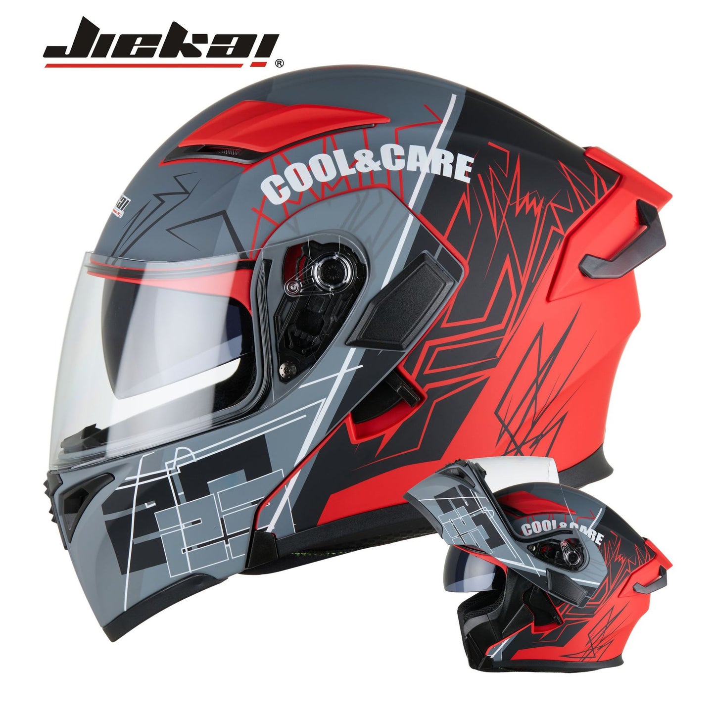 Motorcycle Helmet Male Revealing Helmet Motorcycle Imitation Race Four Seasons Universal Riding Bluetooth Tail Edition 3C Certification