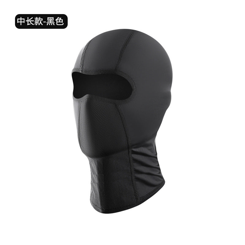 Outdoor Riding Sunscreen Ice Silk Headgear Moisture-absorbing Quick-drying Breathable Face Motorcycle Bicycle Helmet Sweat-absorbing Lining