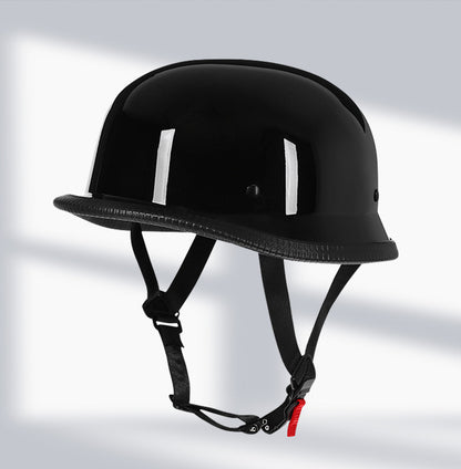 Cross-Border Exclusive Dot German-Style Soldier Helmet, Vintage Helmet, Scooter Cruiser Half Helmet, Unisex, Dot Certified