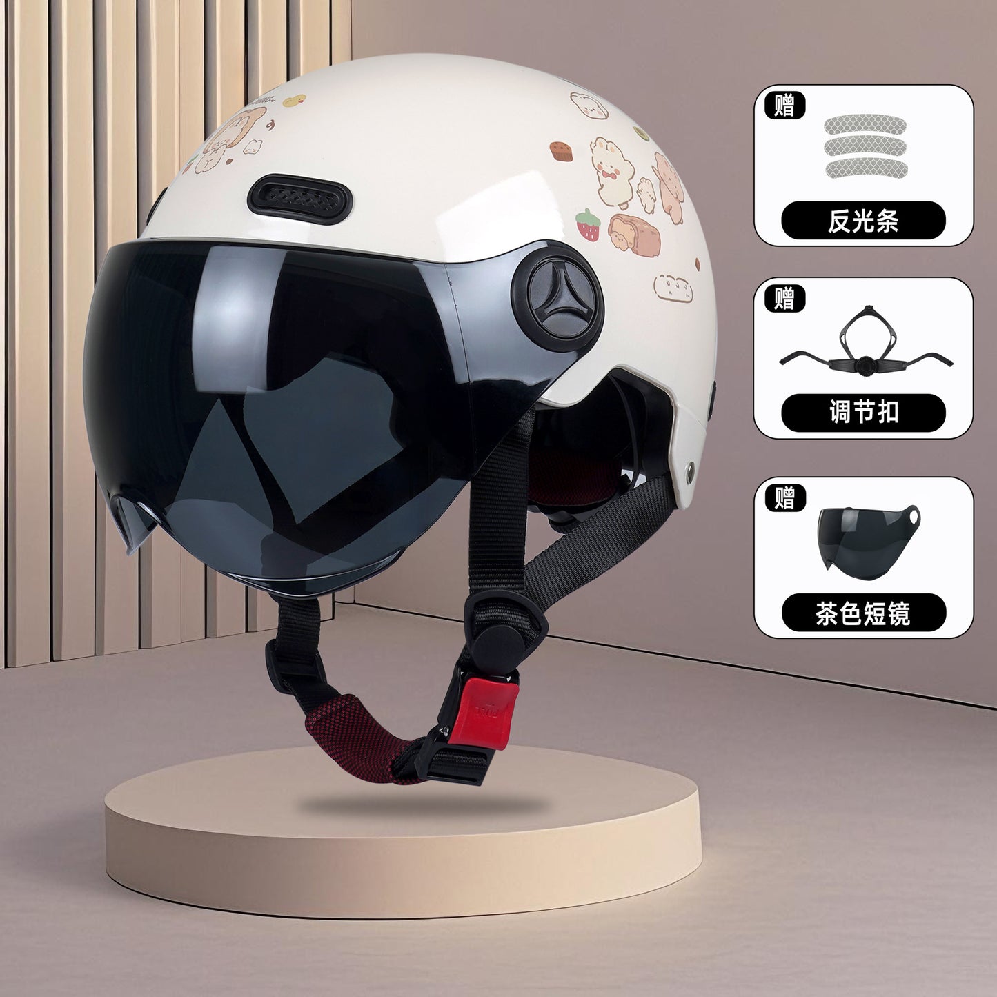 New National Standard 3C Safety Men's and Women's Breathable Universal Family Head Protection Summer Battery Motorcycle Electric Vehicle Helmet