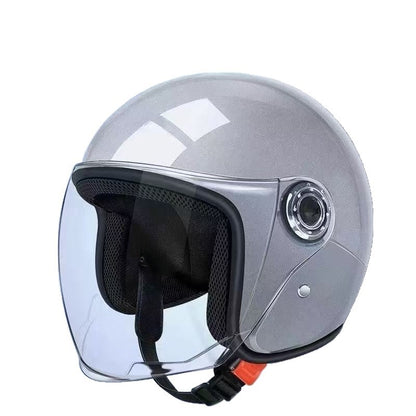 Suitable for Electric Vehicle Helmets, Autumn and Winter All-Season Helmets, Unisex Cold-Proof and Warm Motorcycle Lightweight Helmets
