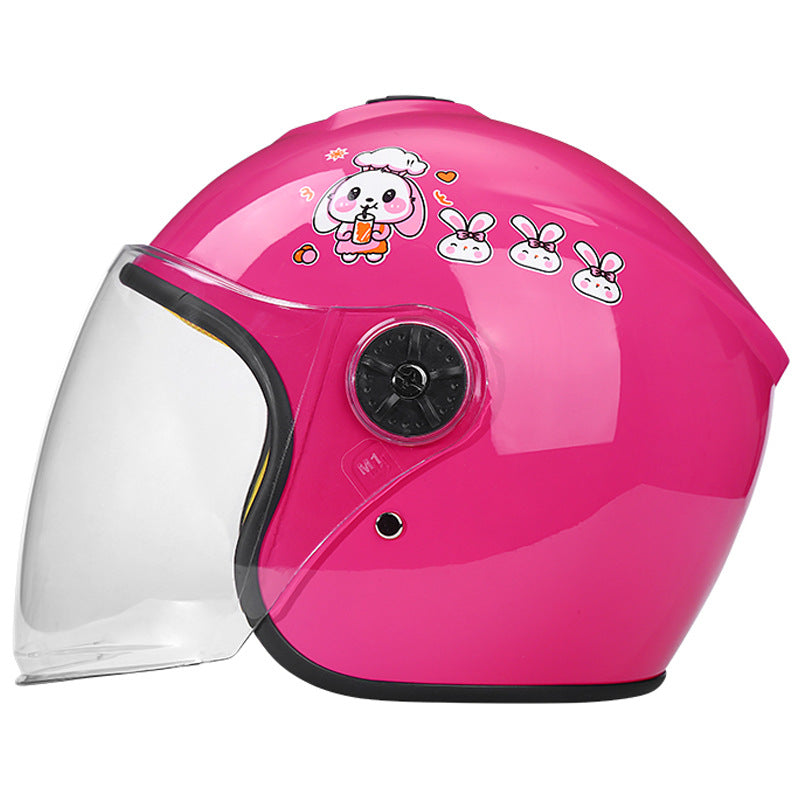 Motorcycle Helmet Electric Car Helmet Riding Safety Helmet Unisex Children's Half Helmet 505