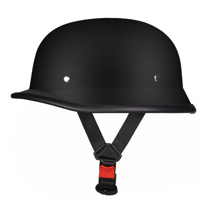 German Cruise Retro Half Helmet Women's Pedal Men's Motorcycle Helmet Locomotive Scoop Helmet 3c Standard Private Helmet with Glasses