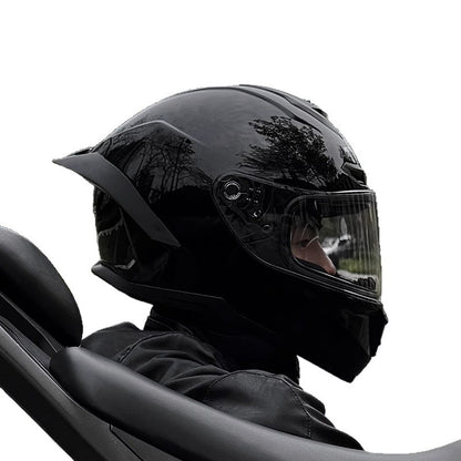 Motorcycle Helmet 3C Certified Bluetooth Men's and Women's All-Season Universal Personalized Electric Cruise Motorcycle Full-Coverage Full-Face Helmet