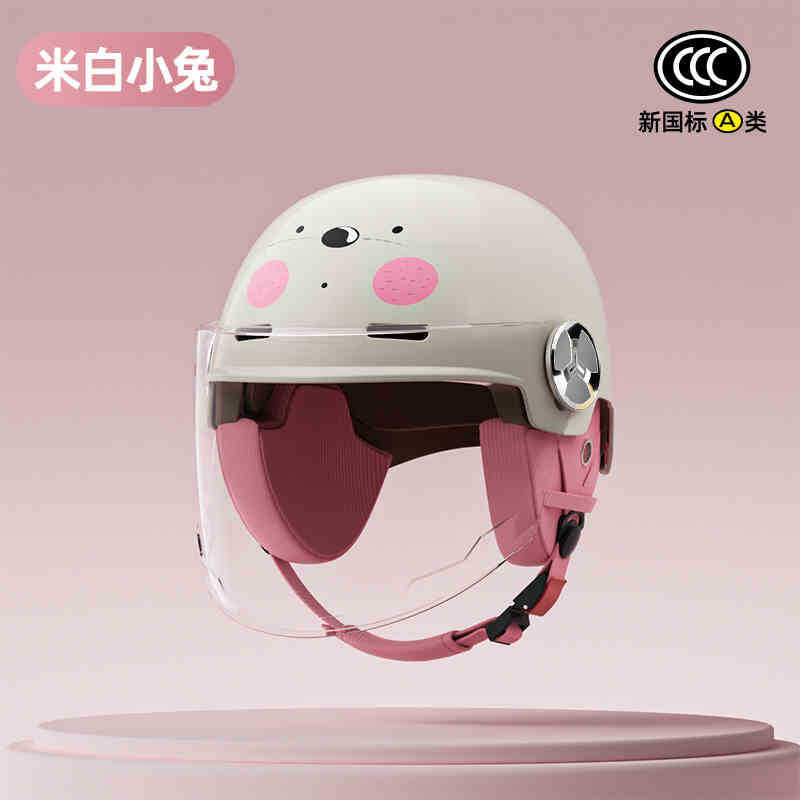2025 new helmet electric car female cute new national standard 3C certification motorcycle hat summer