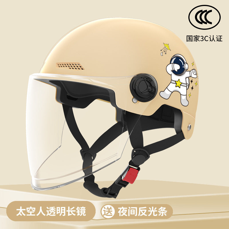 New National Standard Electric Battery Car Helmet for Men and Women Summer Sun Protection Motorcycle Half Helmet Four-Season Universal Safety Helmet New