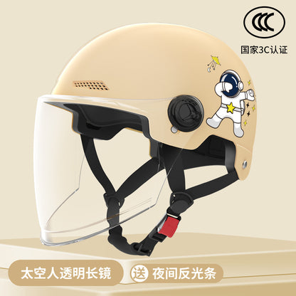 New National Standard Electric Battery Car Helmet for Men and Women Summer Sun Protection Motorcycle Half Helmet Four-Season Universal Safety Helmet New