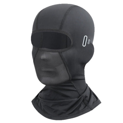 Outdoor Riding Sunscreen Ice Silk Headgear Moisture-absorbing Quick-drying Breathable Face Motorcycle Bicycle Helmet Sweat-absorbing Lining