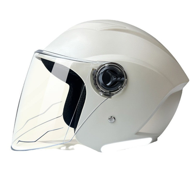 Electric car helmet GB certification four seasons universal helmet half helmet non-motorcycle new GB rainproof riding HD
