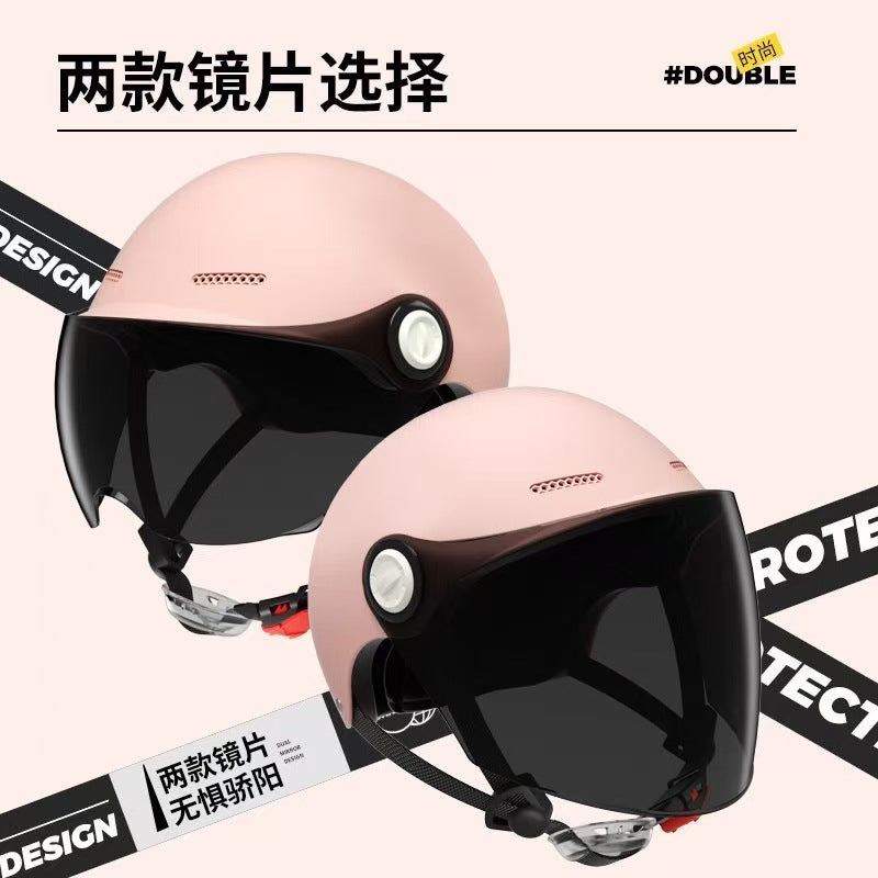 Ad3C Certified Electric Vehicle Helmet Summer Women's Popular Men's Safety Helmet Half Helmet Wholesale New National Standard Sun Protection Popular Model