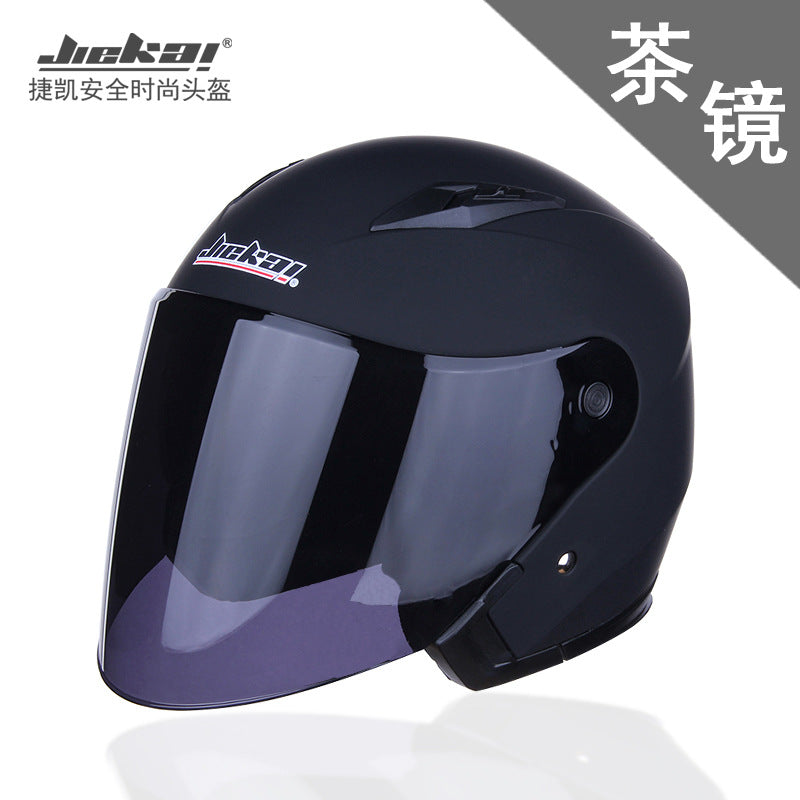 Cross-border electric car helmet half-helmet four-season general-purpose men's and women's half-covered helmet (foreign trade model)