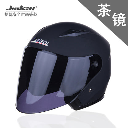 Cross-border electric car helmet half-helmet four-season general-purpose men's and women's half-covered helmet (foreign trade model)