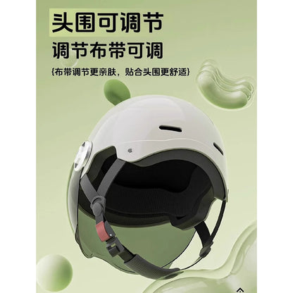 2025 new helmet electric car female cute new national standard 3C certification motorcycle hat summer