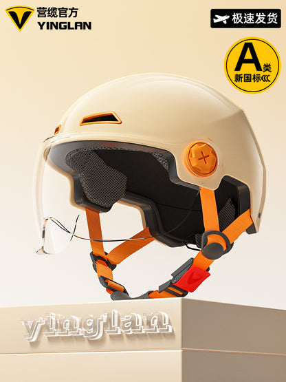 [Aerozen1.0 Helmet] Women's Electric Bike Helmet with 3C Certification, Men's Half Helmet for Motorcycle Riding, Starry Sky Edition