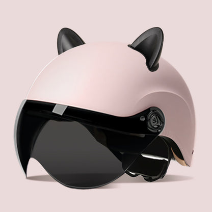 3C certification electric car helmet unisex windproof half helmet summer sun protection portable battery car safety helmet