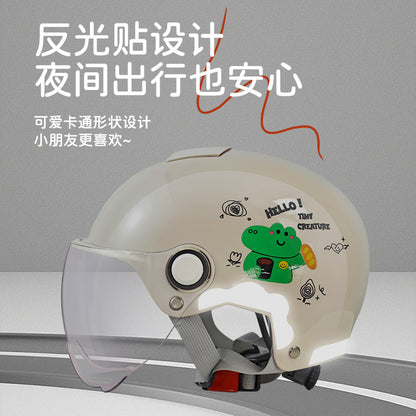 New National Standard 3C Certified Electric Vehicle Kidsren's Helmet Safety Helmet Motorcycle Male and Female Baby Summer Kidsren's Helmet