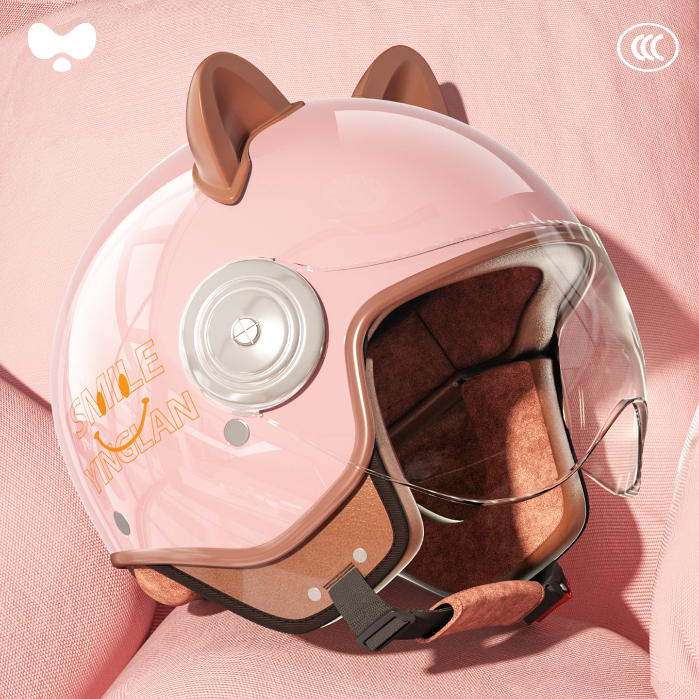 Cute Winter Warm Motorcycle Helmet for Children, Parent-Child Electric Bike Helmet for Girls, 3C Certified, Boys' Safety Helmet