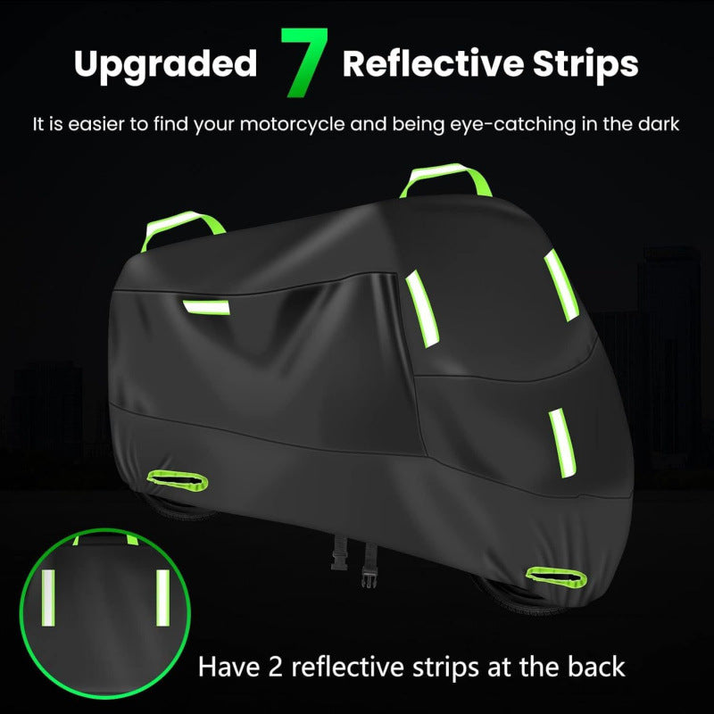 Motorcycle cover rainproof sunscreen 210D car jacket cover thickened Oxford cloth dust cover built-in anti-theft buckle car jacket cover
