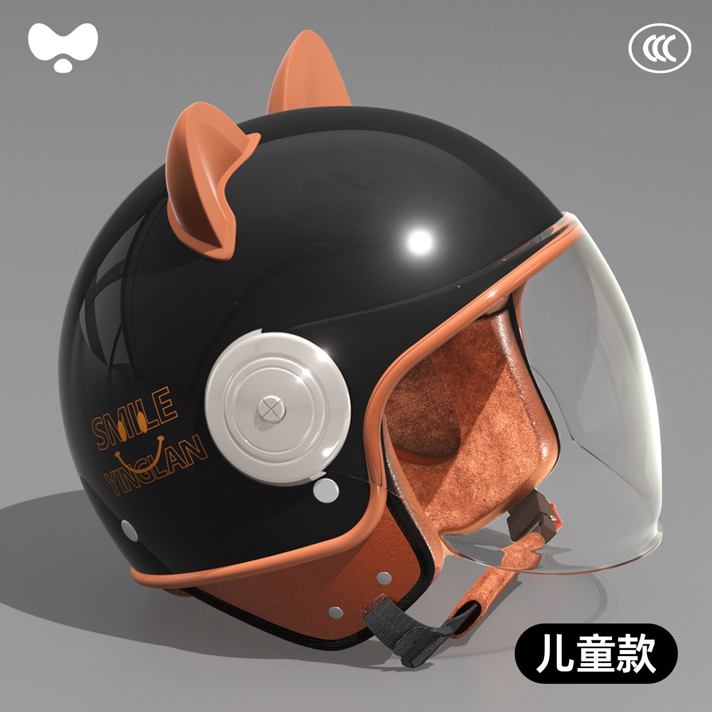 Cute Winter Warm Motorcycle Helmet for Children, Parent-Child Electric Bike Helmet for Girls, 3C Certified, Boys' Safety Helmet