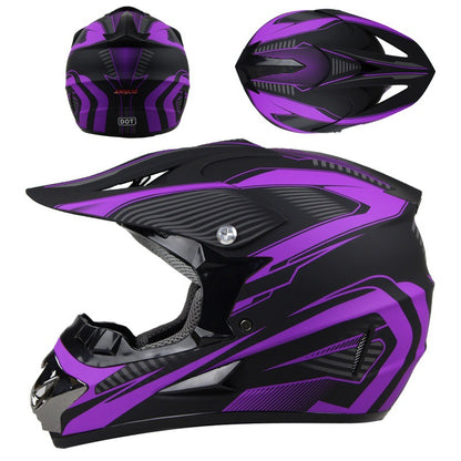 Off-Road Mountain Bike Motorcycle Helmet, Bicycle Riding Downhill Full-Face Helmet for Men and Women, Breathable, Safe, Protective, Lightweight