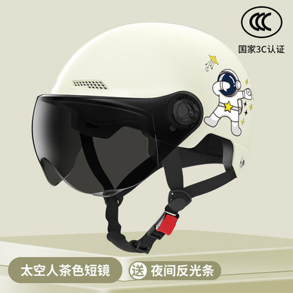 New National Standard Electric Battery Car Helmet for Men and Women Summer Sun Protection Motorcycle Half Helmet Four-Season Universal Safety Helmet New