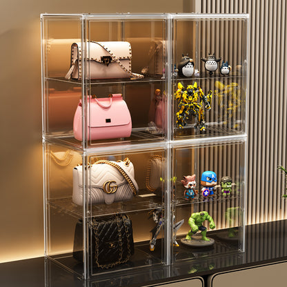 Magnetic High-Transparency Doll Blind Box High Boots Bag Display Box Hand-Made Box Giant Motorcycle Helmet Storage
